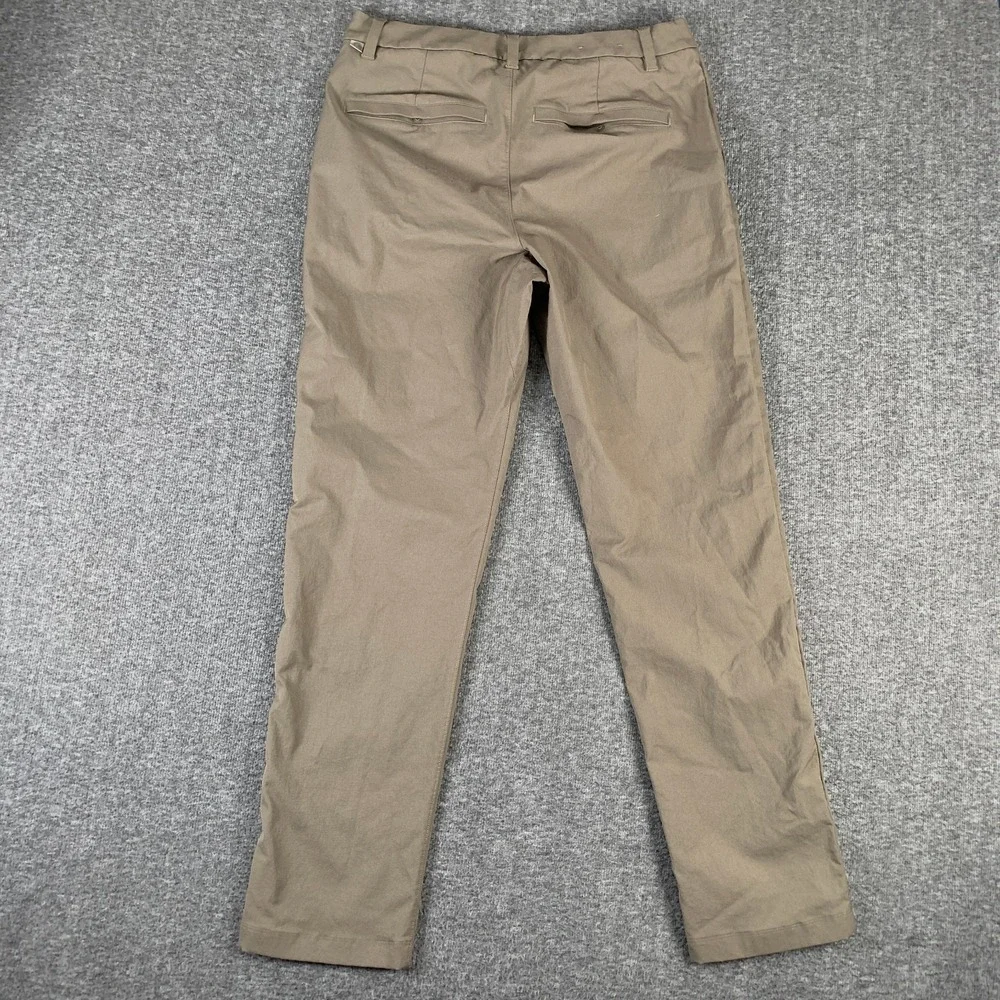 Lululemon ABC Pant Men 31x30 Brown Stretch Warpstreme Tech Chino Classic Fit
